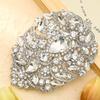 Broche grande de cristal con diamantes de imitación para la industria pesada, estilo retro europeo y americano, exagerado, colorido, para máscara, traje, vestido, ramillete, accesorios.