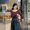 Suéter de lyocell antibolitas, agradable para la piel, para uso interior y exterior, elegante y ajustado, para mujer, con envío gratuito.