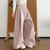 Pantalones Holgados tipo Linterna Globos para Mujer, Nuevos de Cintura Alta Adelgazantes Sueltos Casuales de Pierna Ancha con Caída Suave y Diseño Floral