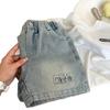 Shorts Jeans Masculinos, Calças Casuais Estilo Coreano para Crianças, Calças Capri de Verão Novas para Crianças Pequenas e Médias, Estilo Feminino