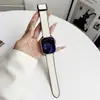 Adequado para Apple Watch11/10 Pulseira Texturizada Iwatch 8ª/7ª Geração Fivela Quadrada Pulseira Magnética de Silicone