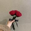 Ramo de Hilo Tejido a Mano Terminado, Rosas, Muguetes, Girasoles, Flores Artificiales, Adornos Florales Tejidos, Regalos