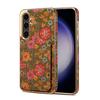 Denior Es Adecuado para Samsung S24Plus Funda para Teléfono Móvil Lenguaje de las Flores S23 Funda Protectora para Teléfono Móvil Soporte Anticaídas S23S24