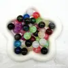 Cuentas Sueltas de Resina de Dos Colores Doradas con Degradado Iridiscente de 16 mm, Cuentas Imitación Ojo de Gato, Adorno para Pulsera DIY, Cadena de Teléfono