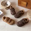 Novedades Invierno 2026 Serie de Colores Meilade Zapatos Birkenstock de Moda Versátiles para Niños Estilo Coreano Puntera Redonda Retro Zapatos de Algodón con Plus de Terciopelo