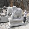 Esculturas de Elefantes de Pedra Feitas Sob Medida, um Par de Elefantes de Mármore Branco para Entrada de Villa ou Hotel, Ornamentos de Elefantes de Pedra para Proteção do Lar, Pequenos Elefantes de Pedra Azul