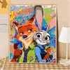 Zootopia Pintura al Óleo Digital DIY, Libro para Colorear y Colorear para Adultos con Judy Hopps, la Coneja Policía, y Nick Wilde