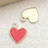 Colgantes Mixtos de 30 Corazones con Alas de Rosa de Aleación Esmaltada Accesorios para Joyería DIY Venta Caliente Transfronteriza