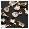 Colgante de Zirconia de Cristal Micro-Pavé con Conservación de Color por Galvanoplastia Cobre Fundido Colgante Único Colgante Doble Aretes DIY Accesorios para el Cabello Collar Accesorios de Joyería