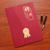 Vendas Diretas de FábricaCertificados de Honra A4 Personalizados, Certificados de Premiação, Capa Externa e Páginas Internas, Cartas de Nomeação Personalizadas, Certificados de Conclusão, Capas com Estampagem Dourada