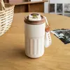 Taza termo para café con pantalla de temperatura, taza termo de agua de regalo, taza de viaje portátil de alta estética, taza simple nueva de acero inoxidable