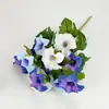 Amazon 7 Cabezas Flor de Trompeta Campanilla Artificial Simulación Flor Falsa Escenario de Boda Arreglo Exterior Decoración Exhibición