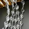 Cortina de cuentas acrílicas, cortina de línea, camino de boda, cadena de cristal de plomo, escena de boda, decoración de techo, cortina de puerta de bricolaje, partición