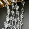 Nova cortina de grânulo de cristal acrílico conectada cadeia de grânulos de casamento guia de estrada layout de palco decoração da árvore de Natal adereços octogonais