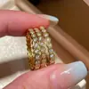 Anel Colmeia Inteiro de Diamante em Prata Esterlina S925, Anel Empilhável para Dedo Indicador, Design de Nicho, Luxo Leve, Sensação de Alta Qualidade, Estilo Elegante