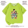 Roupas de Anime Desenho Animado Camisetas de Manga Curta para Meninos Verão 2024 Novo Estilo Algodão de Meia Manga para Bebês Roupas de Verão para Crianças Meninas Modernas