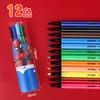 Plumones de Acuarela Lavables de Disney Papelería Infantil Estudiantes de Primaria Pintura Graffiti Plumones de Color Regalo del Día del Niño