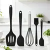 Ferramentas de Confeitaria Espátula de Silicone Resistente a Altas Temperaturas Pincel para Churrasco Raspador Pincel de Óleo Batedor de Ovos Espátula para Manteiga Conjunto de Cozinha