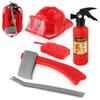 Serie de Accesorios de Simulación de Bomberos: Sombrero y Conjunto de Ropa Accesorios para Juego de Rol, Actuaciones Teatrales, Día del Niño