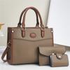 Bolso Nuevo para Mujer Simple Atmosférico Tote para Viajero Set de Tres Piezas Bolso para Mujer Bolso de Hombro Portátil de Alta Gama