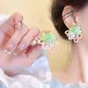 "Primavera y Salvaje" Cuentas de Primavera y Verano Estilo Pequeño Joyería de Alta Gama Borla Vacaciones Clip para la Oreja Rostro Mostrado Aretes Pequeños para Mujer