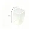 Caja de Plástico Transparente Cuadrada Esmerilada para Cuentas Pixel Caja Dosificadora de Cuentas Lindas Caja de Almacenamiento de Accesorios PP Caja para Cuentas Pequeñas Caja de Almacenamiento para Cuentas Pixel