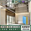 Painéis de cristal de carbono série ondulação d'água, painéis de parede de autoinstalação, materiais de decoração para casa, painéis de parede de fábrica, painéis de espelho personalizáveis para KTV