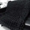 OHHIO Amazon Transfronterizo DIY Tejido a Mano Manta de Gravedad Rellena de Algodón Bola de Hilo Grueso Islandés Alfombra para el Hogar
