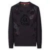 Sudadera para Hombre Otoño Nuevo Estampado Camiseta de Manga Larga con Cuello Redondo para Hombre Tendencia de Moda Ropa para Hombre Top Camiseta Básica