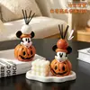 Enfeite de Aromaterapia Mickey Abóbora Sem Chama para Sala de Estar, Hall de Entrada e Mesa - Decoração Criativa e Personalizada para Casa