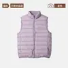 Chaleco acolchado de mujer en capas, nuevo estilo 2026, cuello alto, chaleco negro sin mangas para figuras petite, chaleco blanco, moderno y de alta gama