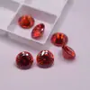 5A Rojo Padma Redondo Nido de Pájaro Cortado Circonia Piedra Suelta Cielo Estrellado Gema Padma Cara Anillo Pendiente Anillo Accesorio Piedra