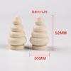 Brinquedos de Enfeites Decorativos DIY Figuras de Madeira Bonecas de Madeira Pintadas Criativas para Crianças Madeira Natural Cor Branca Vazio Pequenas Figuras de Madeira Atacado