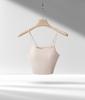 Camisole de Beleza Costurada com Costas Vazadas 2026, com Almofadas de Algodão no Peito, Não Precisa de Sutiã, Top Tubo Integrado para Mulheres