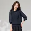 Estilo Nuevo Primavera 2026 Sudadera Casual Oversize Conjunto Falso de Dos Piezas
