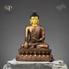 Gao Te estatua refinada de cobre puro fundido de Buda Sakyamuni Xizang bronce antiguo adornos de Buda Sakyamuni adoración en el hogar