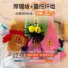 Calcetines Xiaowu de otoño e invierno, engrosados, resistentes al frío, de terciopelo a medio pelo, calcetines de tubo medio para mujer con lindo monstruo pequeño de terciopelo de coral, cálidos y no sueltan pelusa