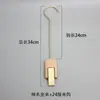 Tienda de ropa ropa y sombreros clips clips acrílicos ganchos bufandas colgadores largos y cortos ganchos de madera de clip único ganchos S decorativos transparentes