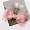 Estilo Princesa Coreana Tela Malla Doble Capa Lazo DIY Hecho a Mano Versátil Dulce Adorno para la Cabeza Accesorios para el Cabello Materiales Venta al por Mayor