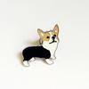 Broche de metal para perro mascota de venta caliente, insignia para ropa y sombrero, aleación, accesorios para amantes de los animales, una generación de punto