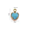 Joias de aço titânio transfronteiriças, pingentes de colar, berloques de cristal, joias artesanais coloridas DIY, acessórios versáteis, atacado do fabricante