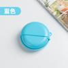 Caja de Almacenamiento Portátil Creativa para Escritorio Caja Redonda de Almacenamiento para Auriculares y Medicamentos Caja de Almacenamiento de Plástico de Bolsillo