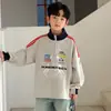 Sudadera con cuello alto para niños, Nuevo estilo Primavera y Otoño 2026, Camiseta básica casual fresca y elegante para niños mayores, Ropa de otoño para niños