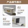 Caja Plegable Personalizada para Estampado en Caliente del Fabricante, Caja de Licor de Alta Gama, Caja de Regalo Estilo Industrial, Caja de Regalo Elegante de PU, Personalizada