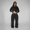 Conjunto de Moda Casual Estilo Retro Ins de Calle Americana, Conjunto de Pantalones Largos Trendy de Calle de Invierno y Otoño Nuevo Personalizado
