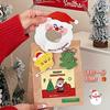 Bolsa de Papel Kraft Original Tengyi Cabeza de Tarjeta Decorativa Accesorios para Envoltura de Regalos de Navidad Corazón de Niña Accesorios Navideños Joker