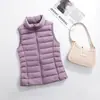 Transfronterizo 2023 Otoño e Invierno Nueva Chaqueta Ligera de Plumas Chaleco para Mujer Ajustado Coreano Corto Holgado Talla Grande Chaleco de Plumas