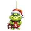 Adornos para coche temáticos del Grinch de dibujos animados transfronterizos, decoraciones para el árbol de Navidad y artículos de decoración para el hogar