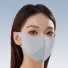 Mascarilla de Verano Sin Costuras 7A Antibacteriana Hielo Oxígeno 3D Tridimensional Protección UV Unisex Mascarilla de Protección Solar con Ajuste Tridimensional