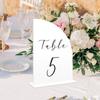 BT305 vela transfronteriza acrílico en blanco tarjeta de mesa número de mesa para boda tarjeta de mesa DIY tarjeta de asiento personalizada